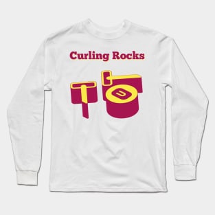 Curling rocks Long Sleeve T-Shirt